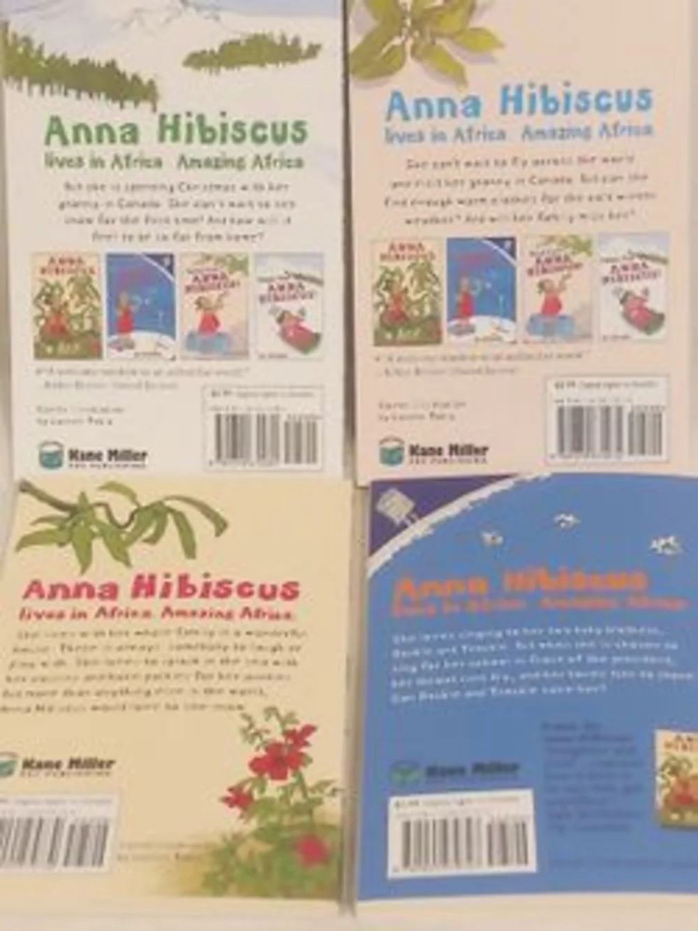 Anna Hibiscus! Children's Book Set - Red & Blue Covers